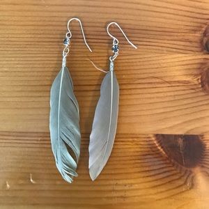 Feather earrings